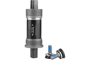 EQULUP 5 tailles de pédalier carré conique pour pédalier de vélo, axe de manivelle à trou carré 68 x 118/120/122,5/124,5/127,5 mm, pièces de vélo pour manivelle carrée conique