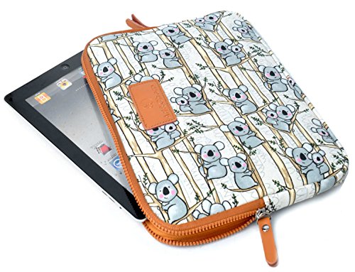 art&cherry © 7,9-8,4" Universal Tablet PC Schutzhülle / Tasche aus feinstem Canvas Gewebe passend für z.B. Lenovo Yoga IdeaTab A8 Miix 2 , Dell Venue 8 Pro , Sony Xperian Z3 Tablet Compact , Huawei MediaPad M1 , Samsung Galaxy Tab , Asus VivoTab , Acer Iconia W4 , Asus MemoPad 8Zoll Muster Koala