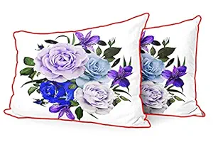 DreamVio Jute Fabric Printed Decorative Pillow/Throw/Cushion Covers for Living Room, Bed Room, Sofa,Chairs,Pillow Cases, Pillow Covers Set of 2, Size 12x18 Inches Style156