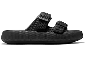 D.Franklin Sandales pour homme avec plateforme et double boucle en EVA