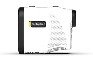 TecTecTec KLYR Golf Rangefinder with Slope, Belt Clip, Magnetic Holder. Laser Range Finder with 2022 Optics,pinned, high end case, Golfing Ball Marker with Magnet.Binoculars