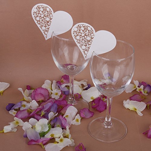 Gazechimp 50pcs Platzkarten Namensschild Tisch Karten Dekor Deco Hochzeit Geburtstage - 3