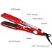 Hair Flat Iron Professional Hair Straighteners Fast Heating 60 Seconds to 230 Degree Wide Nano Titanium Plate LCD Display Temperature Control Red Fairywill