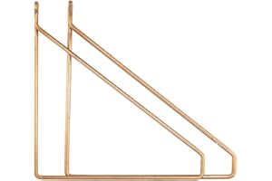 ‎HOUSE DOCTOR House Doctor Apart Regalhalterung Eisen für Wandregal (Größe: 25cm x 25,5cm) (Farbe: Messing)