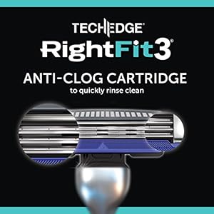 Techedge Rightfit3 Razor Blades - Compatible with Gillette Mach 3* Handles 10 Refills Pack1 Units - Image 6