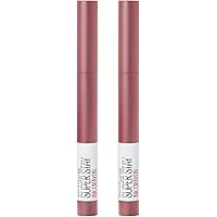 Maybelline New York SuperStay Ink Crayon Rossetto Matita Temperabile Formula in Gel Effetto Matte Lunga Tenuta 8h Colore 15 L