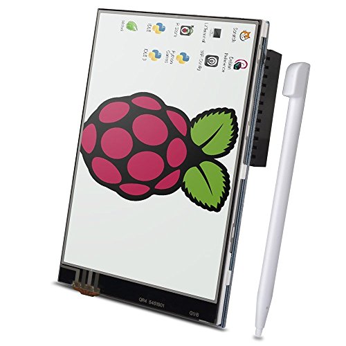 Kuman 3 5 Pulgadas Pantalla T  ctil de TFT  320x480 Resoluci  n TFT LCD con la Caja Protectora   3 x Disipadores de Calor   Pluma T  ctil para Raspberry Pi 3 Modelo B  Pi 2 Modelo B y Pi Modelo B   SC11