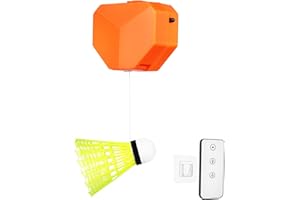Abaodam Single Badminton Trainer Automatic Rebound Portable Badminton Tool Elastic Swing Aid Home Court Training Kit Random