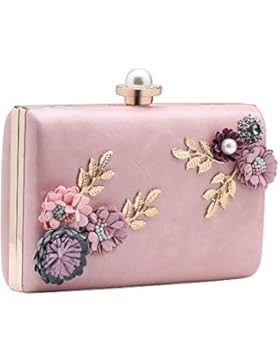 BABEYOND Damen Clutch Elegante Blumen Zweig Muster Handtasche Abend Party Clutch Damen Tanzball Handtasche