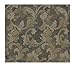 Produktbild York Wallcoverings Wind River Scrollen Acantus auf Kunstleder Hintergrund 8 x 10 Tapete Memo Probe Midnight Schwarz/Grau/Gold Metallic