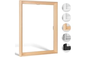 HaakDesign Schattenfugenrahmen Holiday in Natur (unbehandelt) 15 X 21 cm für Keilrahmenbilder und Leinwände