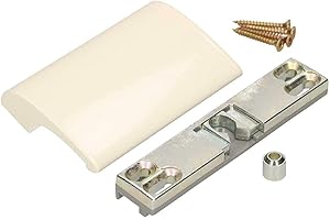 KOTARBAU Maniglia per porta del balcone, in alluminio bianco 9001, maniglia per porta del balcone, sicura per fumatori e porte di chiusura, universale, colore bianco RAL 9001