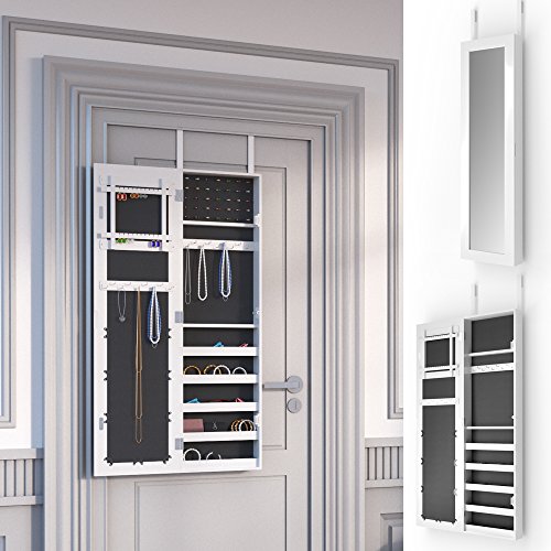 Schmuckschrank Spiegelschrank Hängeschrank Türmontage/Wandmontage Schmuckkasten Wandspiegel Lea