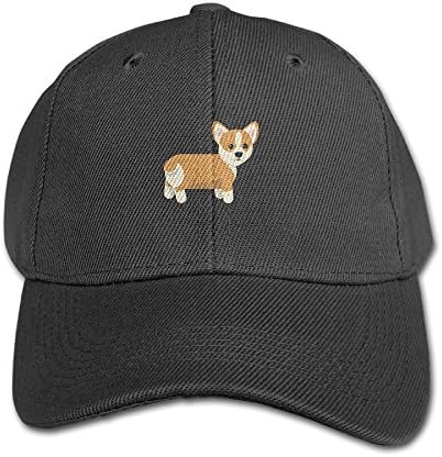 Hhil Swater Children Girls Boys Lovely Corgi Dog Snapback Outdoor Baseball Cap -  Black - 