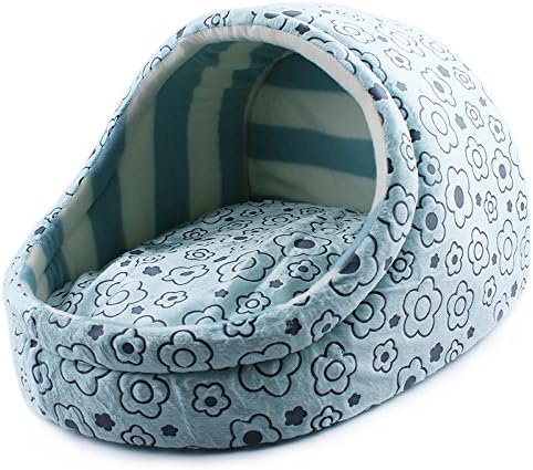 Komia Heart Pattern Slip Large House for Small Dog Cat Indoor House Warm Pad Bed Dos