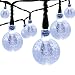 Produktbild LUCKYKS Solar Lichterkette Außen mit LED Kugel 6M 30 LED Solarbetrieben Wasserdicht Weihnachtsdekoration mit Lichtsensor für Neujahr, Hochzeit, Party, Weihnachtsbaum, Garten (30 LED-Kugel, weiß)