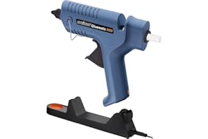 Steinel Pistola per colla a caldo Gluematic 5000 - Pistola termica cordless con stazione di ricarica, vaschetta per gocce, incl. 5 stick colla 11 mm e 2 ugelli