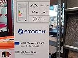 Storch LED Tower 72 W 360° Raumausleuchtung mit dem 180 cm hohen LED Tower inkl. einer Schutzkontaktsteckdose.