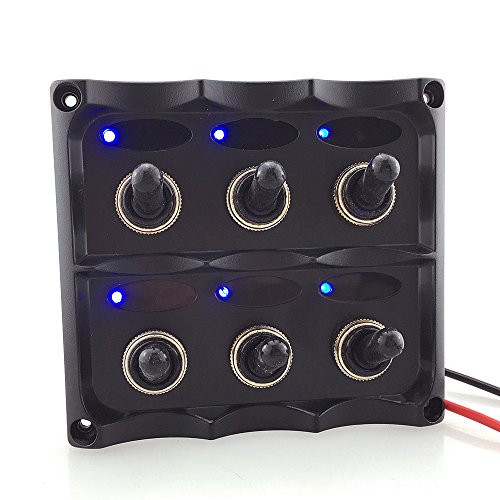 Pannello Interruttori 12V Per Barche | Verricello Salpa Ancora | Lega Alluminio E Ottone | Resistente All'Acqua - Foto 6