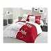 Produktbild LOVELY HOME Parure de couette You and Me 100% coton - 1 housse de couette 220x240 cm + 2 taies d'oreillers 65x65 cm rouge et blanc