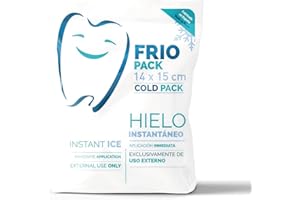 PRACTICOSA Bolsa de Frío Instantáneo. Bolsa Higiénica de Un Solo Uso. Sensación Rápida e Inmediata para uso externo. Compresas de Frío Multiusos. 14x15 cm. 1 Unidad