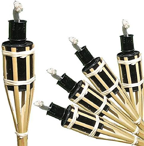 16 garden bamboo torches, lamps with storm latch