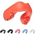 SafeJawz Mouthguard for Braces, One Size Re-mouldable Gum Shield with Case for Boxing, MMA, Rugby, Martial Arts, Judo, Karate, Hockey and All Contact Sports (Red)