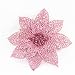 Produktbild happy event Unechte Blumen | 10Pcs / Set Weihnachtsblumen | Bäume Weihnachtsdekor Glitter Mi Geburtstagsparty 15cm (Pink)