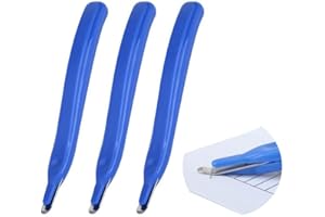 EARLY BUY 3 PCS Professional Magnetic Staple Remover Puller Rubberized Staples Remover Staple Removal Tool for School Office Home (Blue)