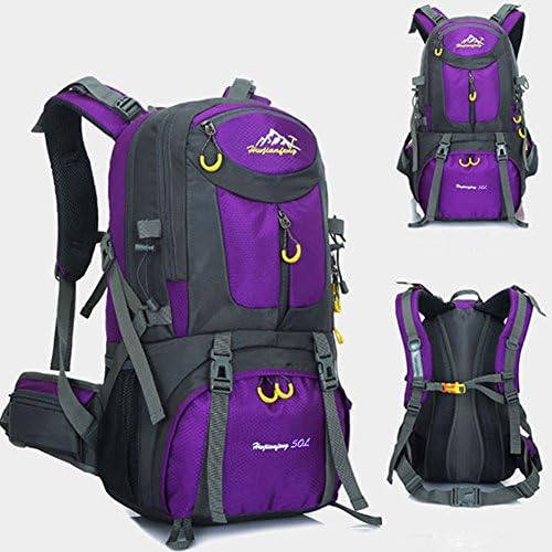 Outdoor Tactical Sports Backpack Large Capacity Backpack Rucksacks for Outdoor Hiking Camping Trekking Hunting Backpack for Laptops Violet