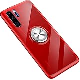 SORAKA Clear Case for Huawei P30 Pro with 360 Rotating Ring Holder Slim Fit Soft TPU Transparent Case with Metal Plate for Ma