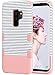 Price comparison product image ULAK Galaxy S9 Plus Case, Rugged Samsung Galaxy S9 Plus Case Shockproof Protective Cover for Samsung Galaxy S9+ Plus with Hybrid High Soft Silicone + Hard PC Case (Minimal Stripes Rose Gold)