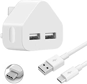 Google Pixel 6a / 6/6 Pro Type C Charger Dual USB Port 3.0-3.3ft Fast