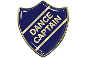 CAPRICORNONE Dance Captain Gel Domed School Shield Badge (Blue)