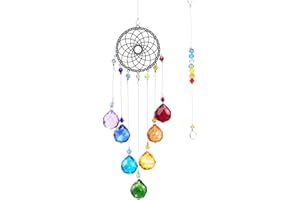 HOVEELUTY Rainbow Maker Suncatcher Windows Hanging Clear Crystal Prism Ball Garden Decorations