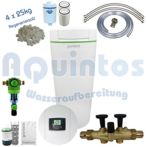 Preisvergleich Produktbild Grünbeck Enthärtungsanlage softilQ:SC18 Wasserenthärtungsanlage-Enthärtungs... inkl. Grünbeck Rückspülfilter Boxer in 1" und 4x25 kg Regeneriersalz