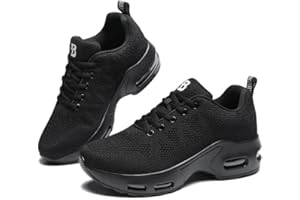 BRAVOVER Womens Orthopedic Trainers Running Shoes Air Cushion Athletic Sports Lightweight Walking Sneakers Mesh Breathable Ladies Nursing Work Arch Support Plantar Fasciitis Jogging Shoes