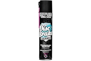 Muc-Off Nettoyant Frein Vélo - 400 ml - Nettoyant Frein à Disque de Vélo à Action Rapide et à Séchage Rapide - Nettoie en Profondeur et Lubrifie les Plaquettes et Disques, black