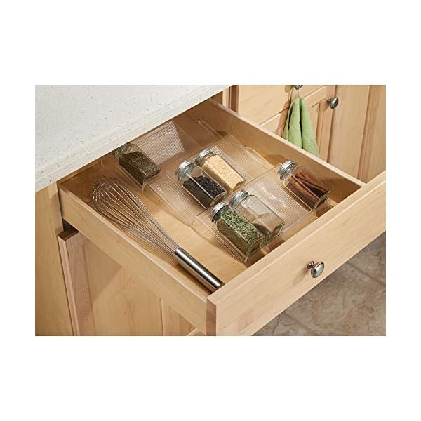 InterDesign Linus Expandable Spice Rack, Clear - Image 3
