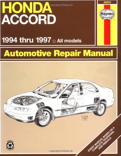 Télécharger Honda Accord 1994-1997 Livre PDF Gratuit