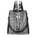 Produktbild Tohole Damen Rucksack Wasserdichte Oxford Tuch Schultaschen Anti-Diebstahl Tagesrucksack Schultertaschen Pailletten Tragetaschen Handbag (Silber)