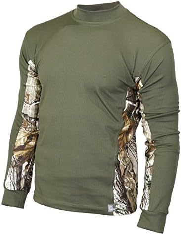 Raptor Hunting Solutions Green Realtree AP Camouflage Outdoor Hunting Sweater green-Realtree AP (M)