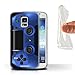 Produktbild Stuff4 Gel TPU Hülle / Case für Samsung Galaxy S5 Mini / Blau Muster / Playstation PS4 Kollektion