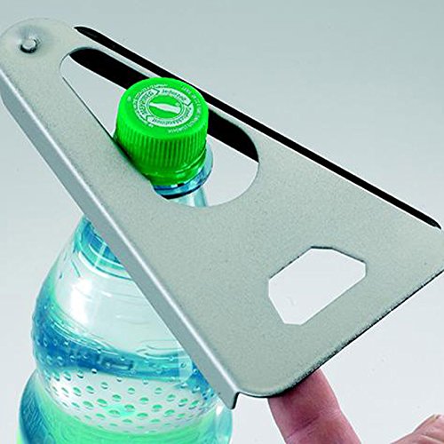 Universalöffner Kombiöffner Flaschenöffner 6 in 1, Aluminiumdruckguss/Gummi, ca. 17 x 9 x 1.5 cm - 2