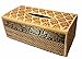 Produktbild Tissue box Kosmetiktücherboxen Gewebe Kasten Abdeckung Gewebe Deckel Fall natürliche Weiden Reed ECO nachhaltiges Material und Plüsch SILK Trim Elephant Side (B Beige)