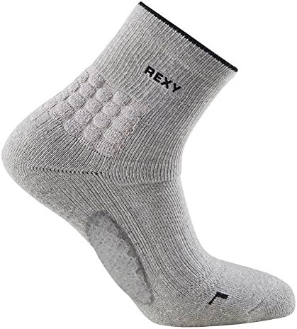 REXY Men's Nonslip Atheltic Performance Socks 10-11 Gray