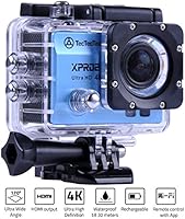 [NUOVO] TecTecTec XPRO2 Action Camera Ultra HD 4K - WiFi Camera di altissima qualit&agrave; Ultra HD 16 Mp Blue