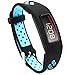 Produktbild Elespoto Garmin Vivofit 1 gen Bänder, Klassische Armbänder Sportliches Ersatzband mit Verstellbarer Metallschließe für Garmin Vivofit Smartwatch Zubehör Uhrarmband (Black Blue)
