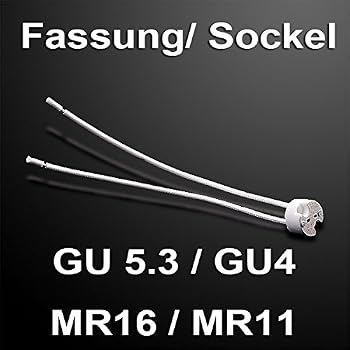 15 Douilles En Céramique MR16 GU5.3 – Pour Ampoules LED/halogène 12V-24V – Résistantes à La Chaleur (150°C), Avec Fil 15cm - 8