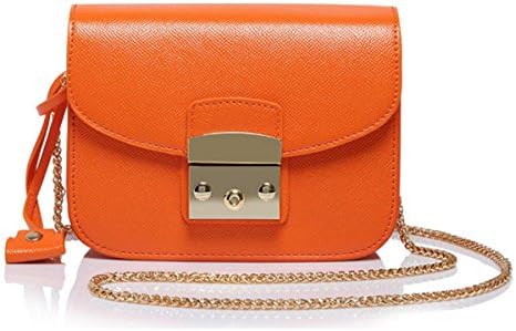 Fashion Mini Shoulder Bag Ladies Chain Messenger Handbag Wallet,Orange